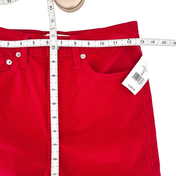 RE/DONE Mid-Rise Cropped Kick Flare Velvet Pants 25 - Picture 12 of 13